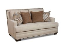 Picture of Anna-White Linen Loveseat