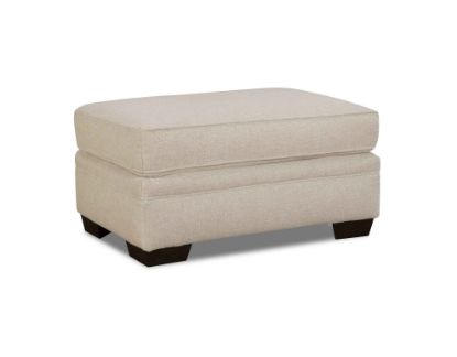 Picture of Anna-White Linen Ottoman