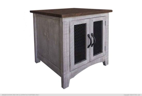 Picture of Pueblo Gray 2 Doors End Table