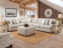 Picture of Celadon-Raffia Beige 3-Piece Sectional Left Facing