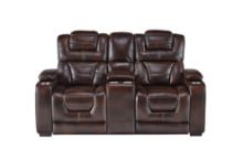 Picture of Manhattan-Brown Motion Loveseat