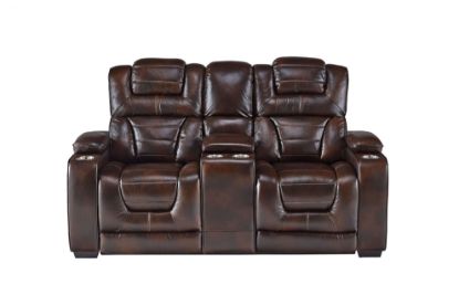 Picture of Manhattan-Brown Motion Loveseat